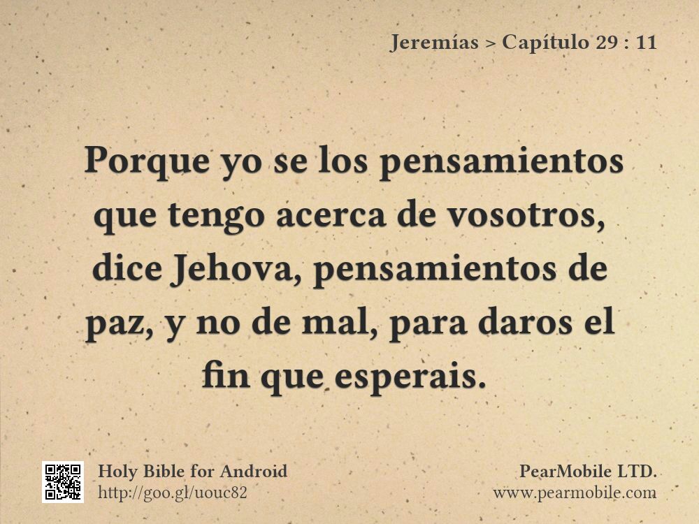 Jeremías, Capítulo 29:11